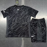 24-25 LIV Black GoalKeeper Kids Soccer Jersey