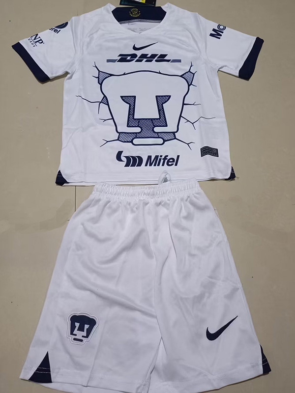 23-24 Pumas UNAM Home Kids Soccer Jersey