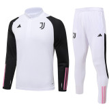 23-24 JUV White Half Pull Tracksuit (半拉链)
