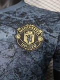 23-24 Man Utd Black Grey Player Version Training Shirts