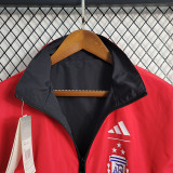 22-23 Argentina Black Red Double Sided Windbreaker 三星(双面风衣)