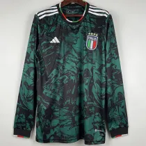 2023 Italy Special Edition Green Long Sleeve Soccer Jersey (长袖)