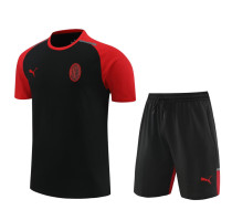24-25 ACM Black Training Short Suit (100%Cotton)纯棉