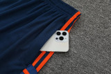 21-22 Man Utd BlueTank top and shorts suit