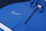 2023 NK Dark Blue Half Pull Tracksuit #2310(半拉链)