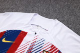23-24 BAR White Kids Half Pull Tracksuit #E718 (童装)(半拉链)