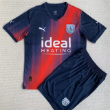 23-24 West Brom Third Kids Soccer Jersey
