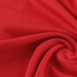 2023 AD Red Half Pull Tracksuit #AB05 (半拉链)