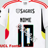 23-24 Benfica White Fans Soccer Jersey