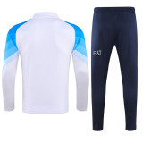 23-24 Napoli White Half Pull Tracksuit (半拉链)