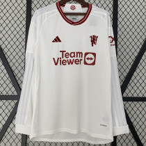 23-24 Man Utd Third Long Sleeve Soccer Jersey (长袖)