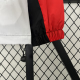 2024 New Jordan Black Red Windbreaker