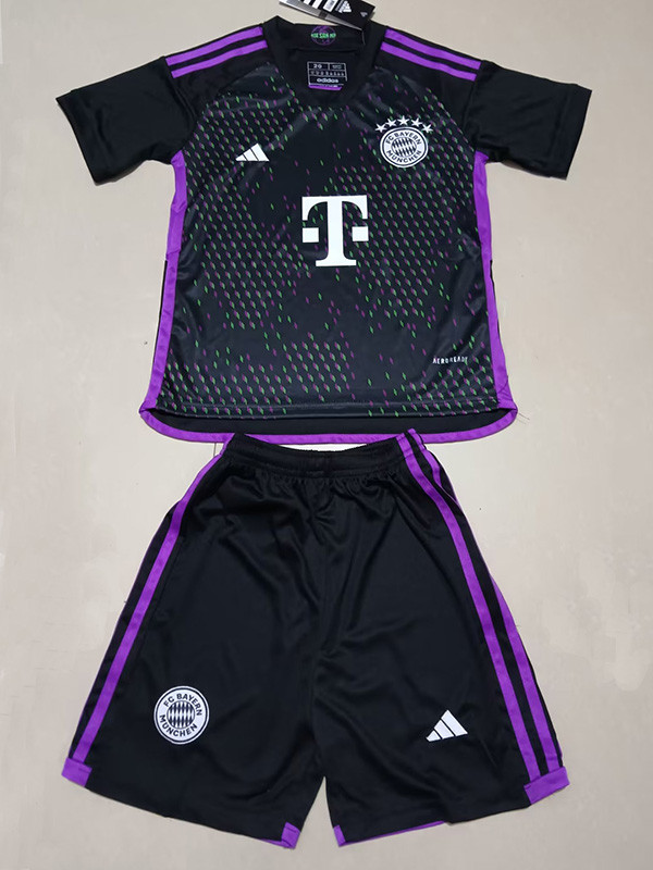 23-24 Bayern Away Kids Soccer Jersey