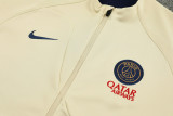 23-24 PSG Beige Jacket Tracksuit
