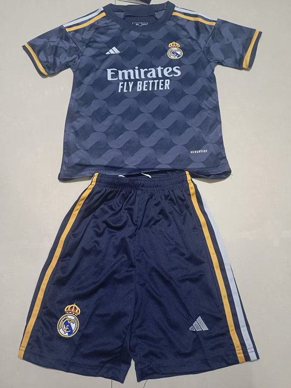 23-24 RMA Away Kids Soccer Jersey