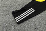 23-24 JUV Black Half Pull Tracksuit (半拉链)