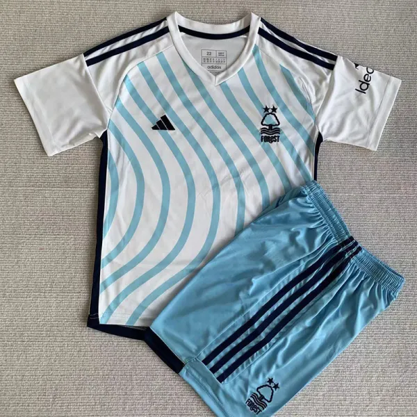 23-24 Nottingham Forest Away Kids Soccer Jersey