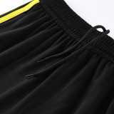 2023 AD02 Black Yellow Short-sleeved Trouser Suit