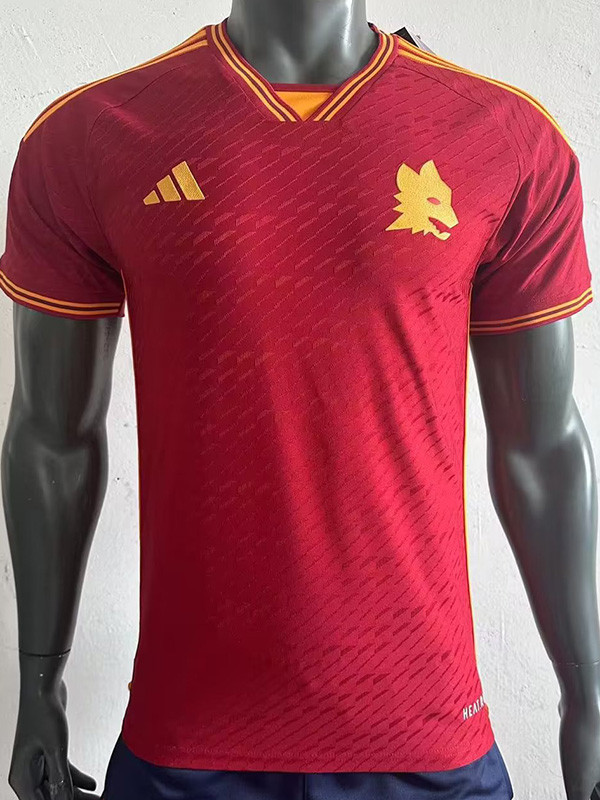 23-24 Roma Home Player Version Soccer Jersey