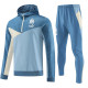 23-24 Marseille Blue Hoodie Jacket Tracksuit