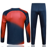 23-24 PSG Red Half Pull Tracksuit #B732 (半拉链)(喷墨)