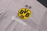23-24 Dortmund Grey Kids Half Pull Tracksuit #E689 (童装) (半拉链)