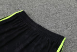 23-24 Man Utd Black Training Shorts Pants (绿边）