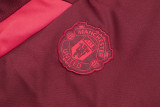 23-24 Man Utd Red Half Pull Tracksuit (半拉链)