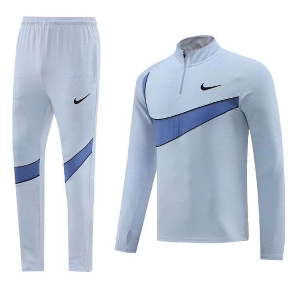 2023 NK Blue-Gray Half Pull Tracksuit #NB07(半拉链)