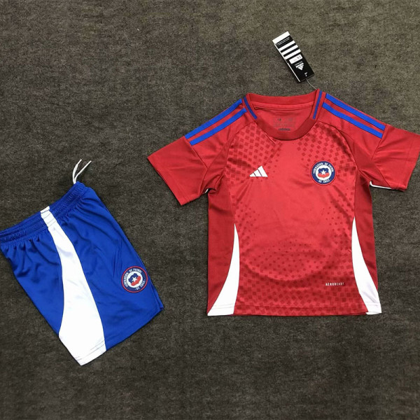 24-25 Chile Home Kids Soccer Jersey