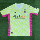 23-24 Monchengladbach Fluorescent  Yellow GoalKeeper Soccer Jersey
