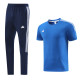 2023 AD02 Blue Short-sleeved Trouser Suit