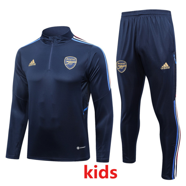 23-24 ARS Royal Blue Kids Half Pull Tracksuit #E688 (童装) (半拉链)