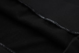 23-24 Dortmund Black Hoodie Jacket Tracksuit #F542