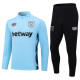 23-24 West Ham Light Blue Half Pull Tracksuit (半拉链)