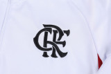 23-24 Flamengo White Half Pull Tracksuit (半拉链)