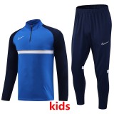 2023 NK Blue Kids Half Pull Tracksuit #2310 (童装) (半拉链)