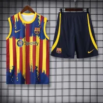 23-24 BAR Yellow Blue Tank top and shorts suit