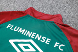 23-24 Fluminense Dark Green Half Pull Tracksuit #B673(半拉链)