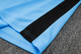 23-24 PSG Jordan Light Blue Kids Half Pull Tracksuit #E788 (童装)(半拉链)