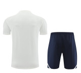 24-25 AD White Training Short Suit #3333(100%Cotton)纯棉