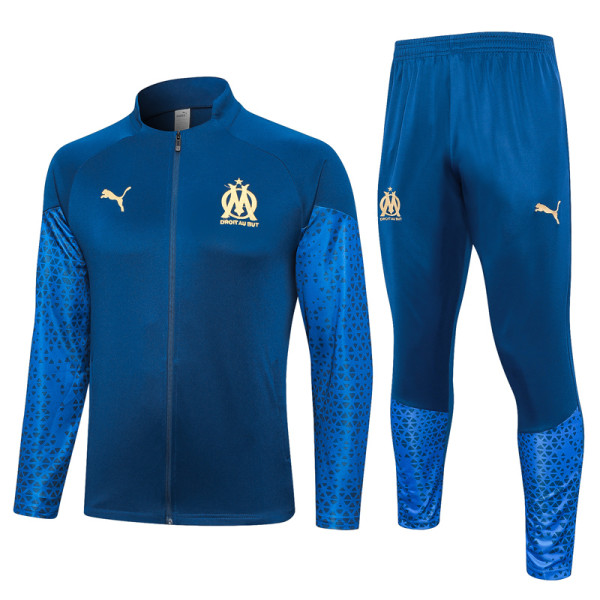 23-24 Marseille Dark Blue Jacket Tracksuit # A686