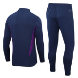 2023 Argentina Royal Blue Kids Half Pull Tracksuit (童装) (半拉链)
