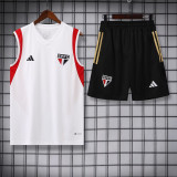 23-24 Sao Paulo White Tank top and shorts suit