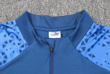 23-24 Marseille Blue Half Pull Tracksuit (半拉链)