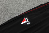 23-24 Sao Paulo Black Half Pull Tracksuit (半拉链)
