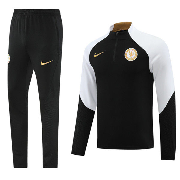 23-24 CHE Black White Jacket Tracksuit #01