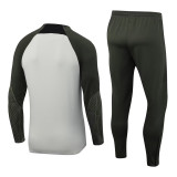 23-24 BAR Beige Grey Half Pull Tracksuit (半拉链)