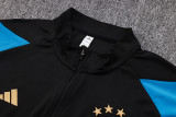 23-24 Germany Black Half Pull Tracksuit (半拉链)