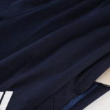 2023 AD Royal Blue Half Pull Tracksuit #AB05 (半拉链)